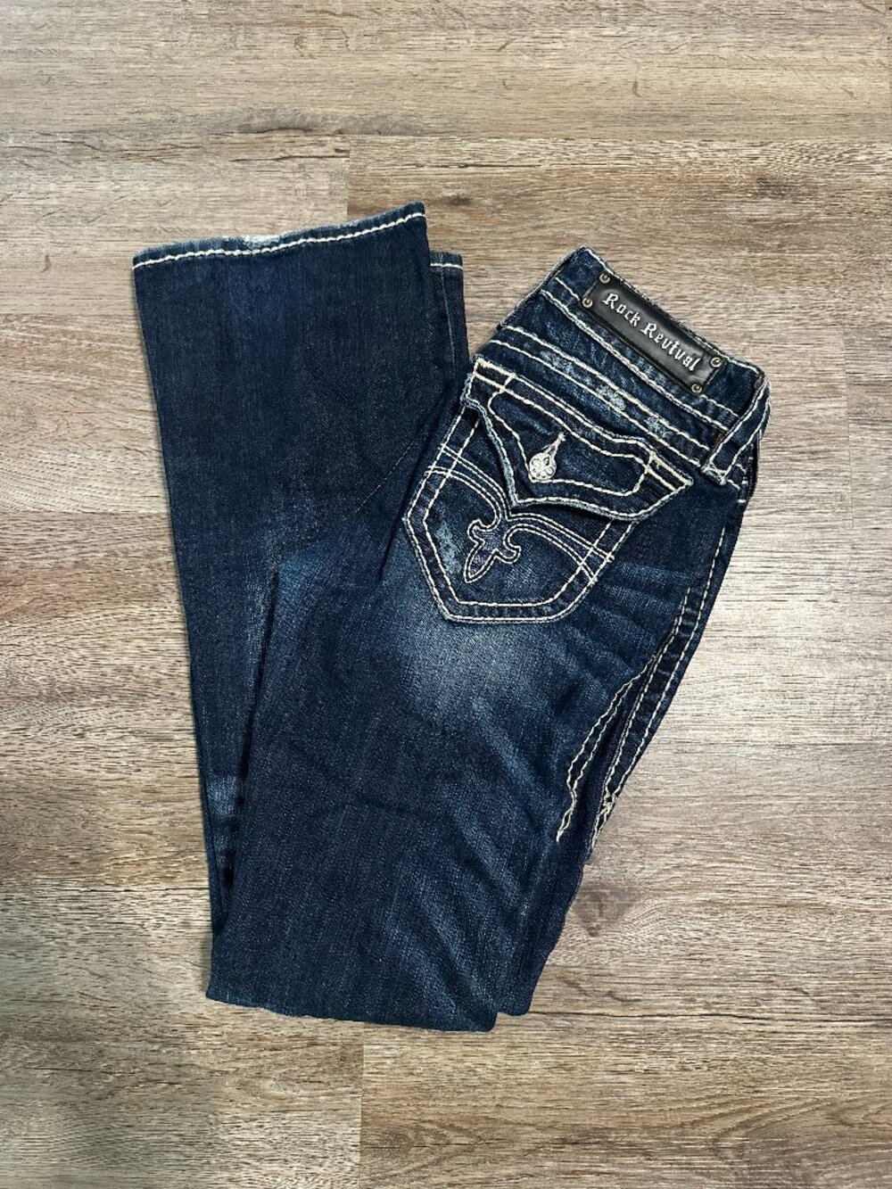 Rock Revival Dark Blue Boot Cut Jeans